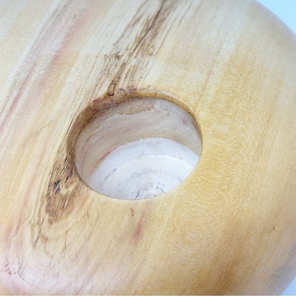 SIGNED & DATED Box Elder Hand Lathed Modern Wild Grass Vase RICHARD FITCH - Picture 14 of 14